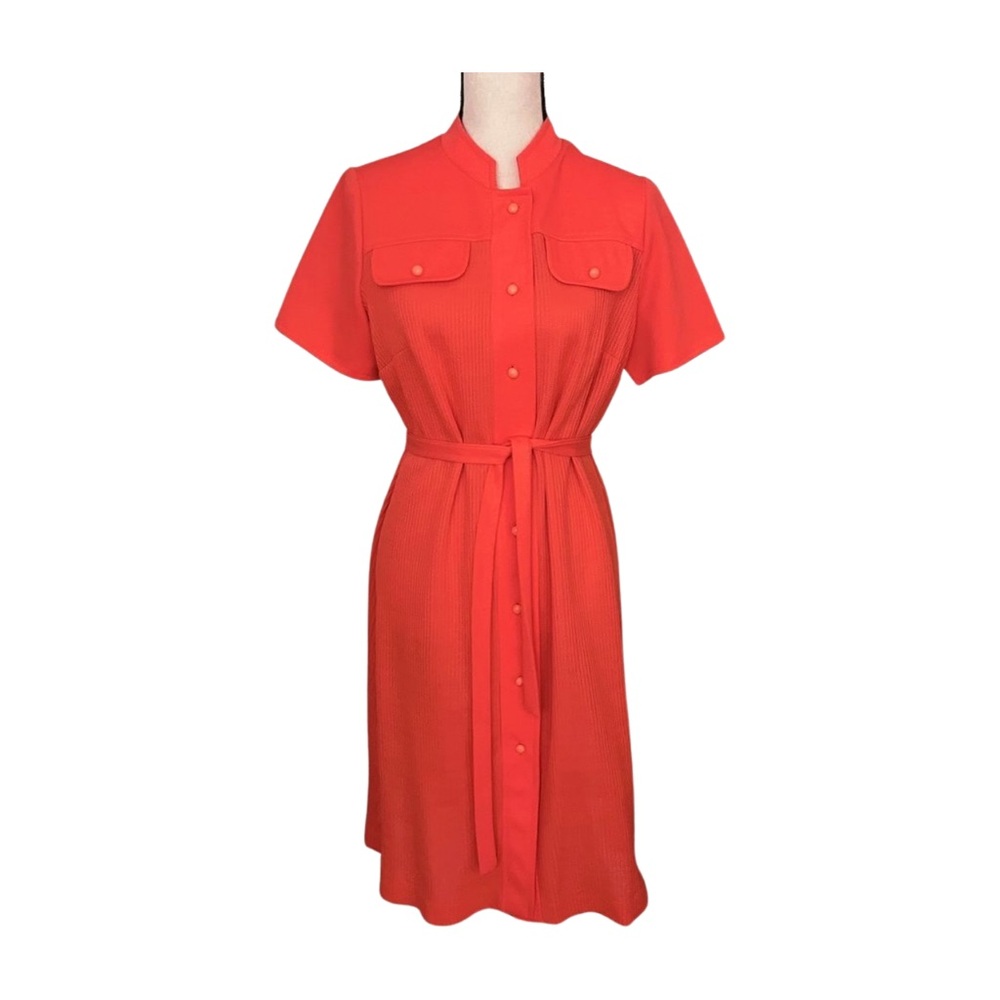 Mod Short Vintage 1960’s Puritan Forever Young Dress Size 18 Polyester